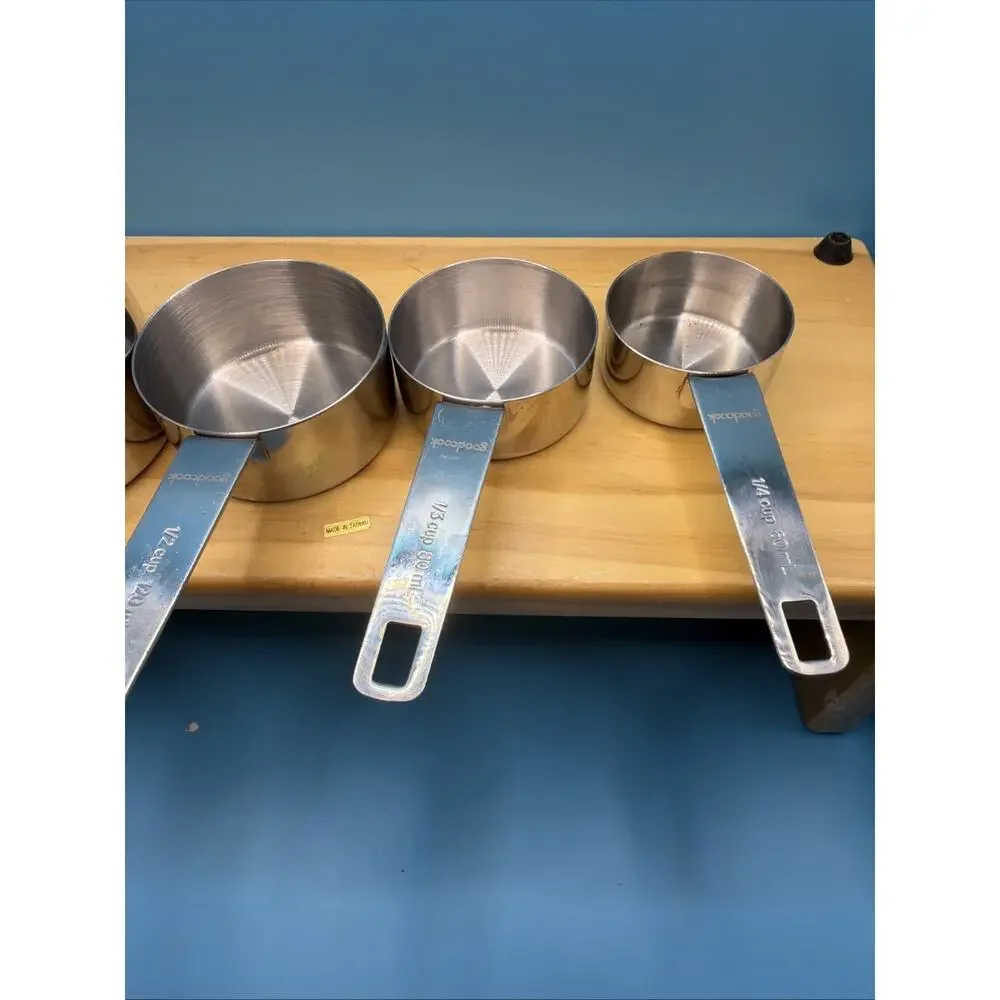 Good Cook Measuring cup set 4 Piece Set Good Cook Stainless Steel